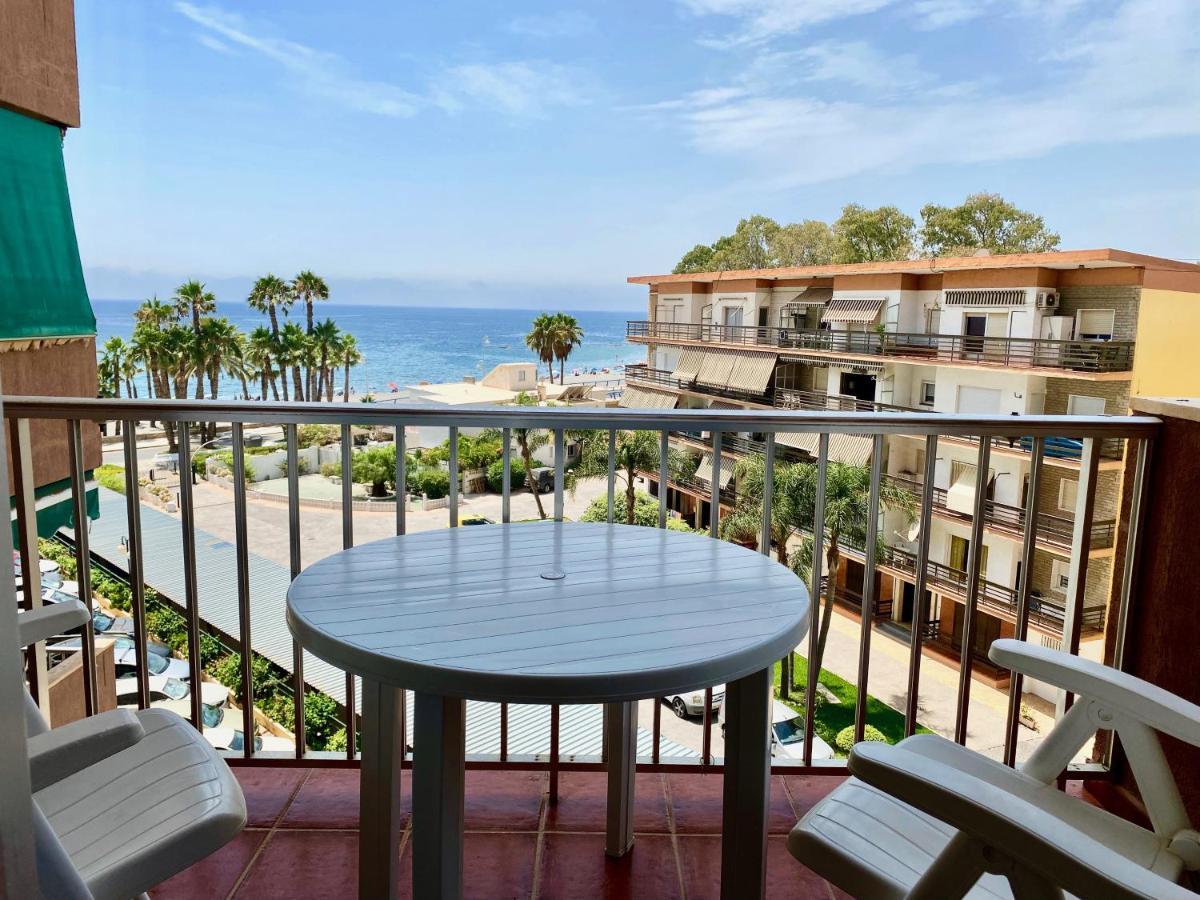 Genial Apartamento En 1A Linea De Playa Con Piscina 阿尔姆尼卡 外观 照片