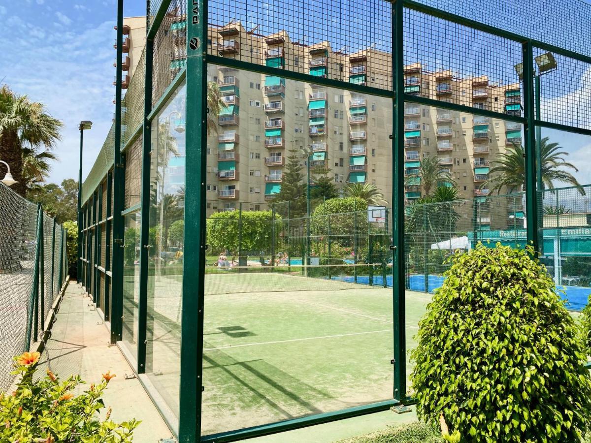 Genial Apartamento En 1A Linea De Playa Con Piscina 阿尔姆尼卡 外观 照片