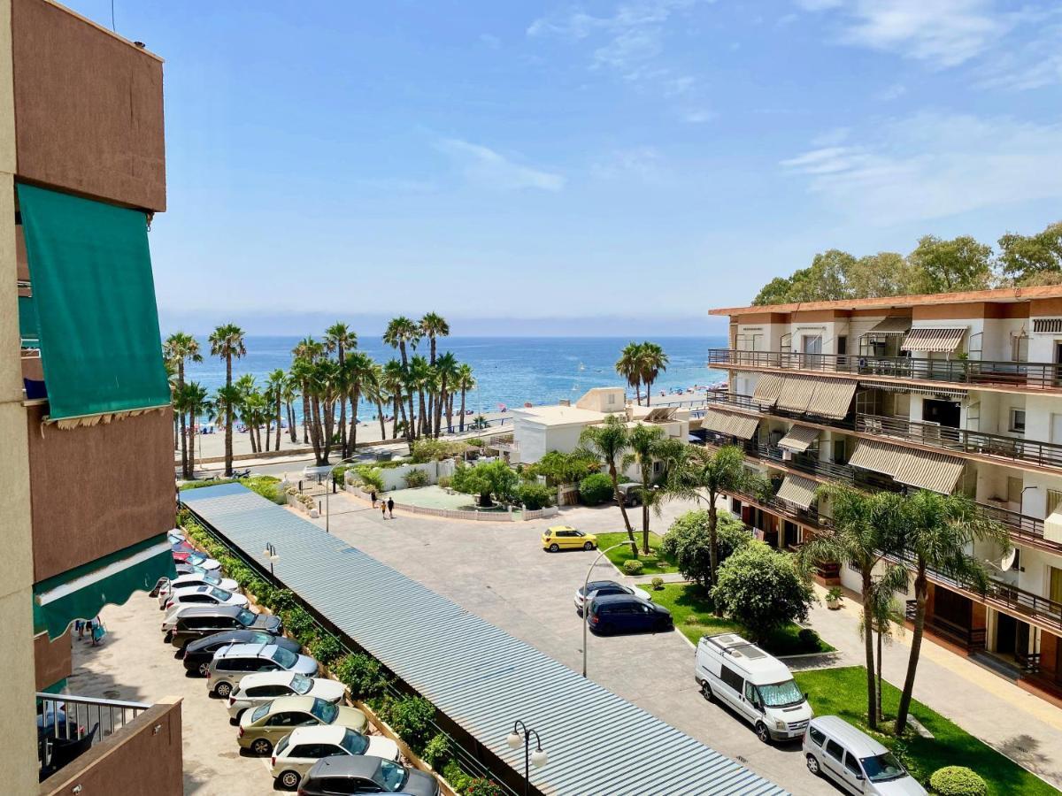 Genial Apartamento En 1A Linea De Playa Con Piscina 阿尔姆尼卡 外观 照片