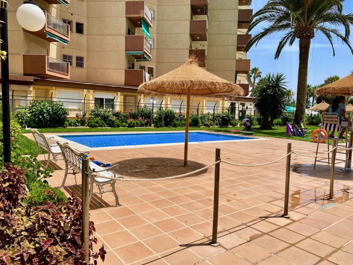 Genial Apartamento En 1A Linea De Playa Con Piscina 阿尔姆尼卡 外观 照片